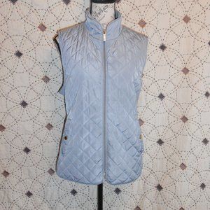 EUC Adrienne Vittadini Grey Quilted Vest XL